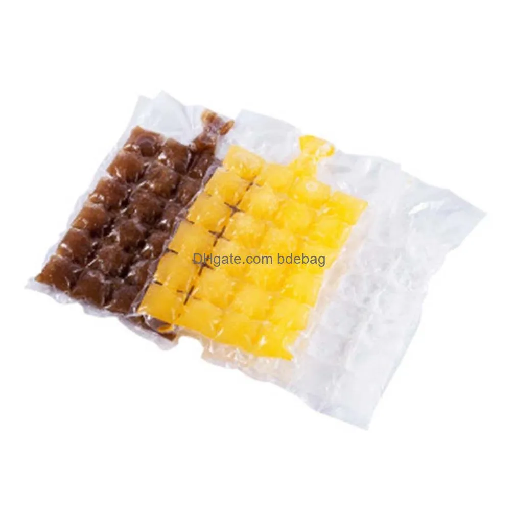 wholesale bar products disposable ice cube bags stackable easy release mold trays self-seal zing maker cold pack cooler bag for cocktail food wine