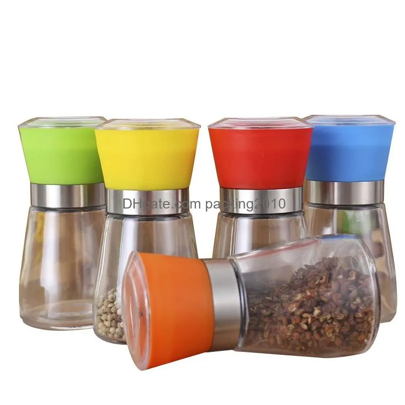 manual glass pepper salt spice grinder mill hand pepper herb mill high quality kd1