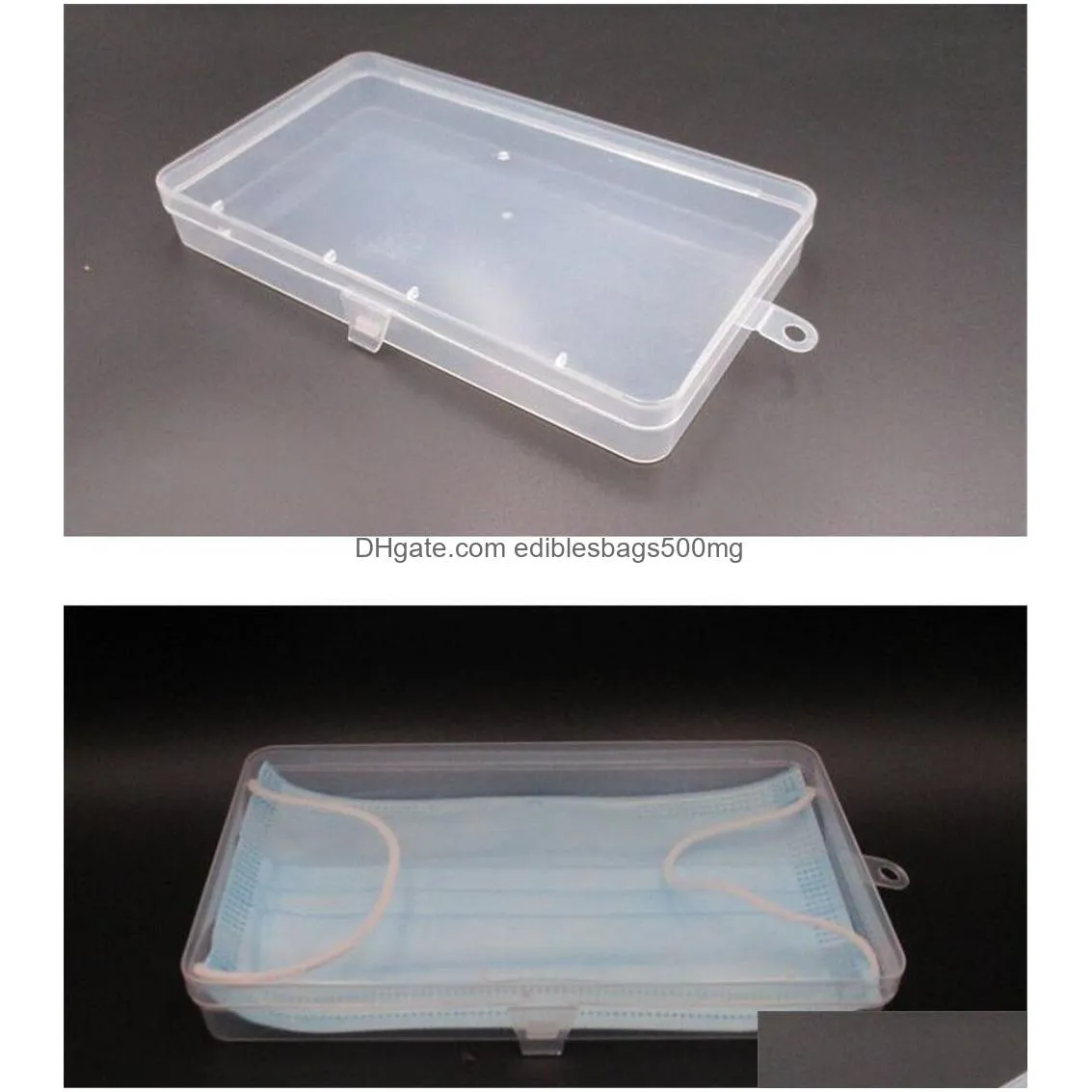  housekeeping portable dustproof mask case disposable face masks container disposable mask storage box storage organizer kd1