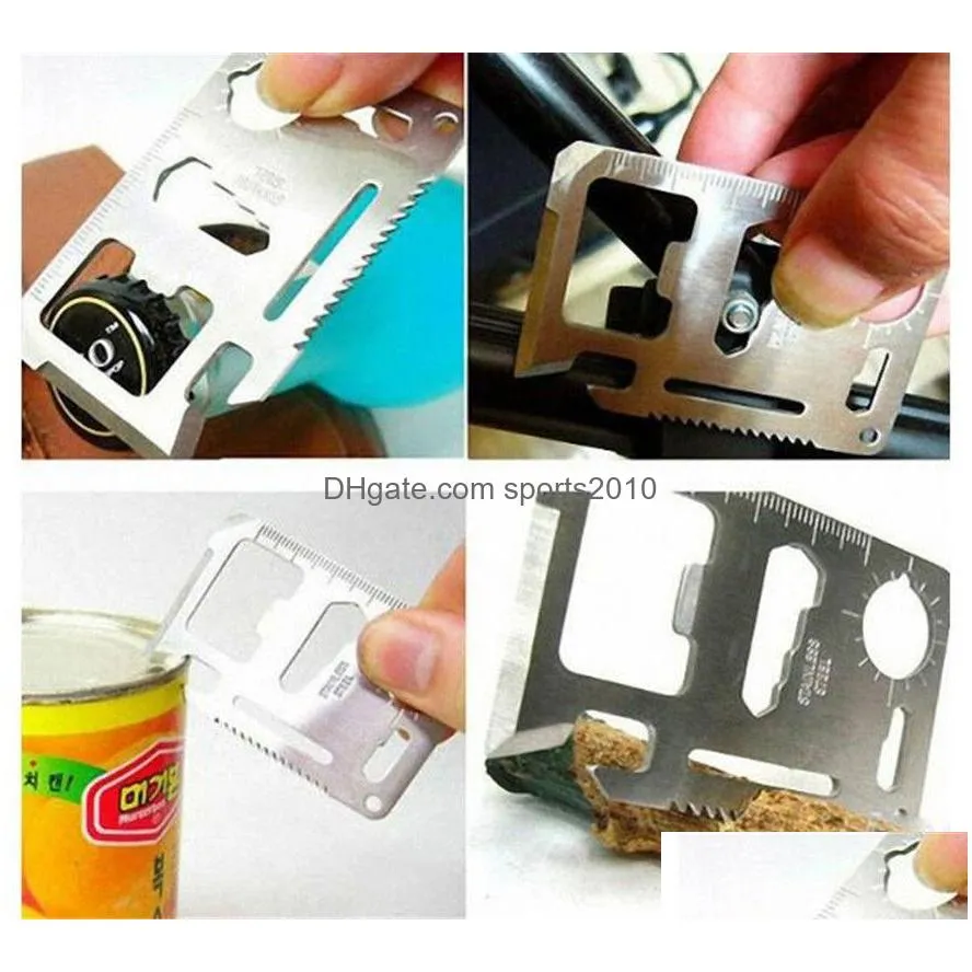 army knife outdoor camping multi function tools tool card stainless emergency survival pocket opener kd1