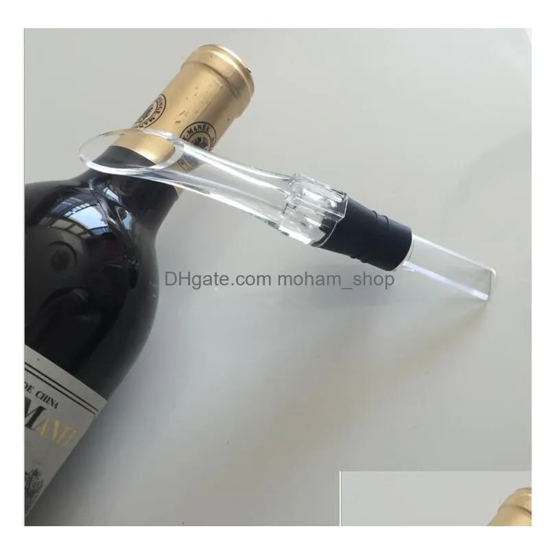  50pcs acrylic aerating pourer decanter wine aerator spout pourer portable wine accessories kd1