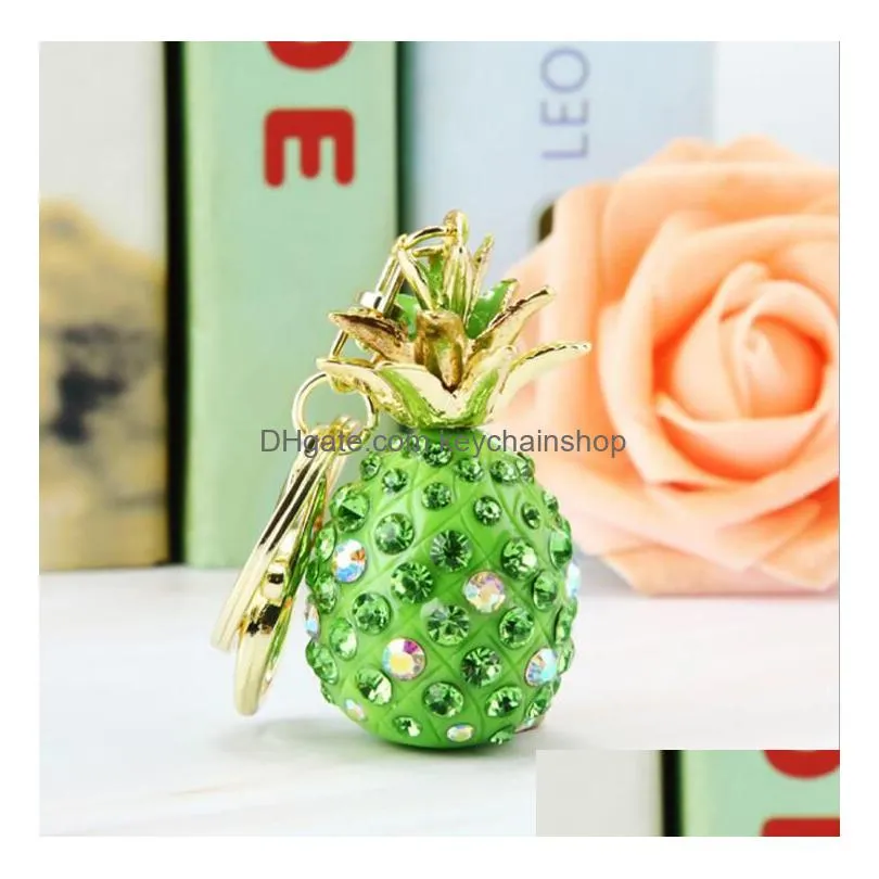 Ananas Schlüsselanhänger Strass Obst Schlüsselanhänger Tasche