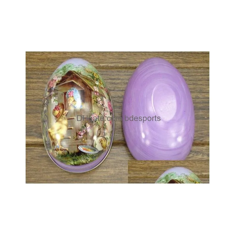 easter decoration cabochons fashion easter eggs tin candy storage box 8 all pattens available now