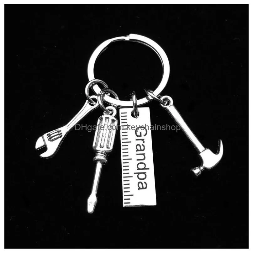 if dad cant fix it no one can hand tools keychain daddy key rings father key chain accessories gift for grandpa papa dad
