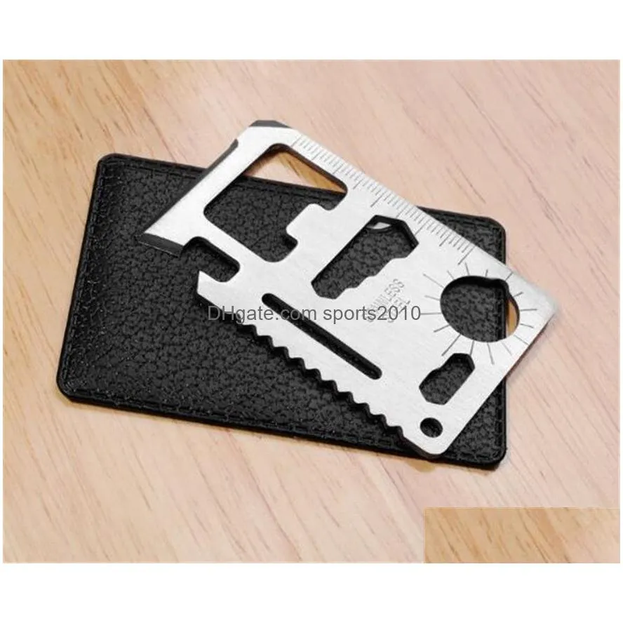 army knife outdoor camping multi function tools tool card stainless emergency survival pocket opener kd1