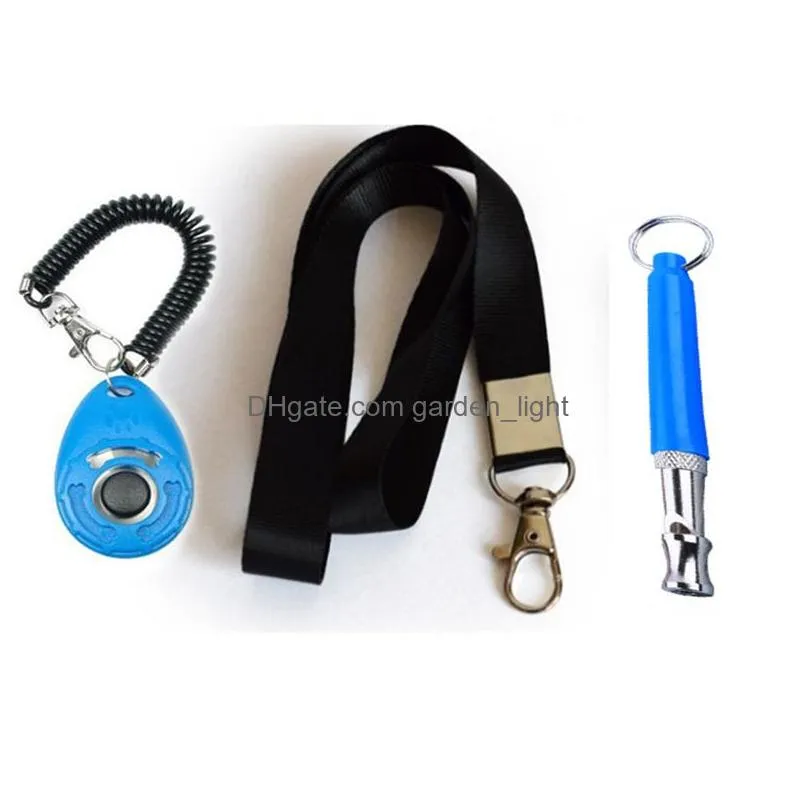 dog training whistle with clicker kit adjustable pitch ultrasonic with lanyard for pet recall silent control jk2012xb