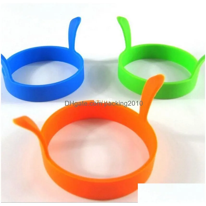 fashion hot kitchen silicone fried fry frier oven poacher egg poach pancake ring mould tool kd1