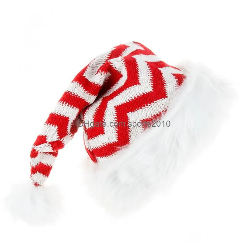 christmas hat sweater knitted beanie knit santa hat christmas gift xmas new year decorations party supplies jk2010xb