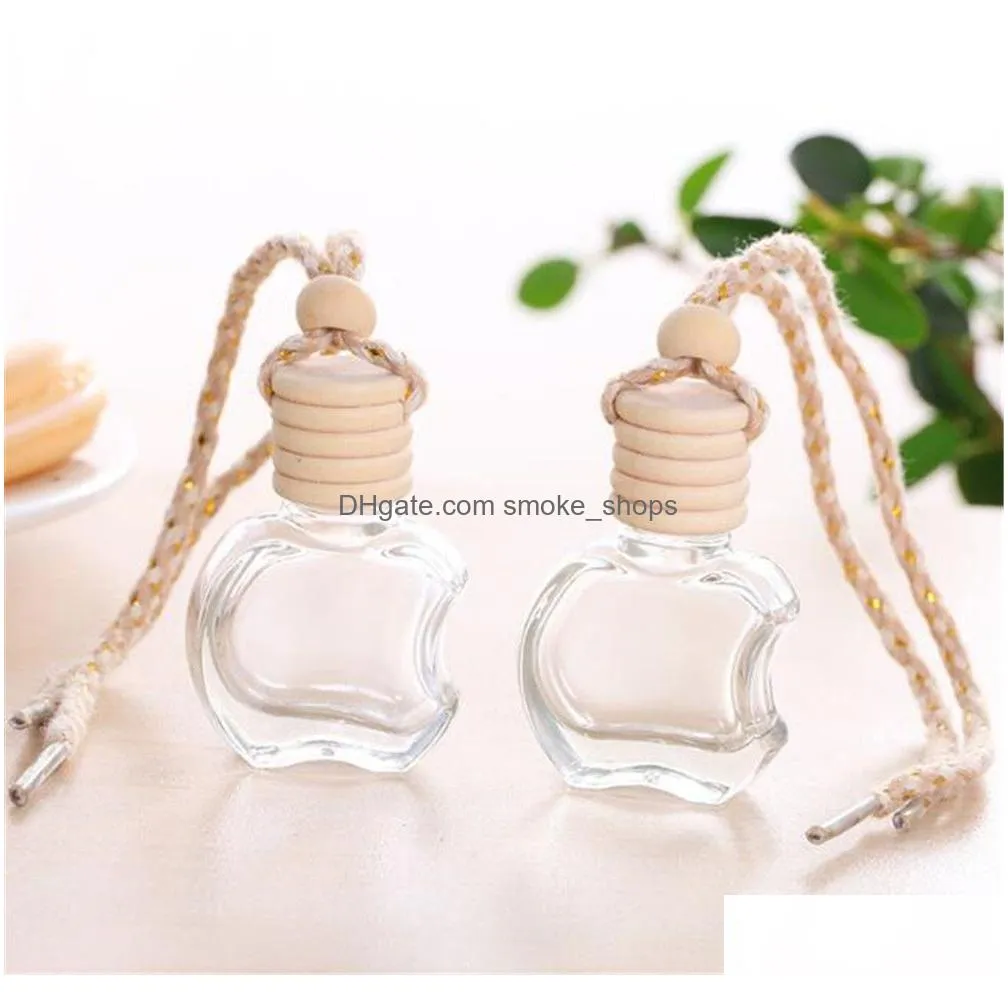 empty car perfume bottle car pendant perfume ornament air freshener essential oils diffuser fragrance glass bottle xb1