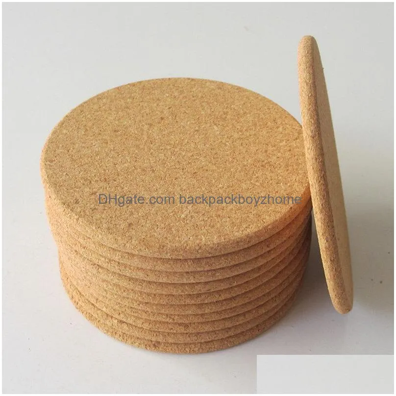 cork coaster mats for drink absorbent heat resistant reusable tea coffee coasters