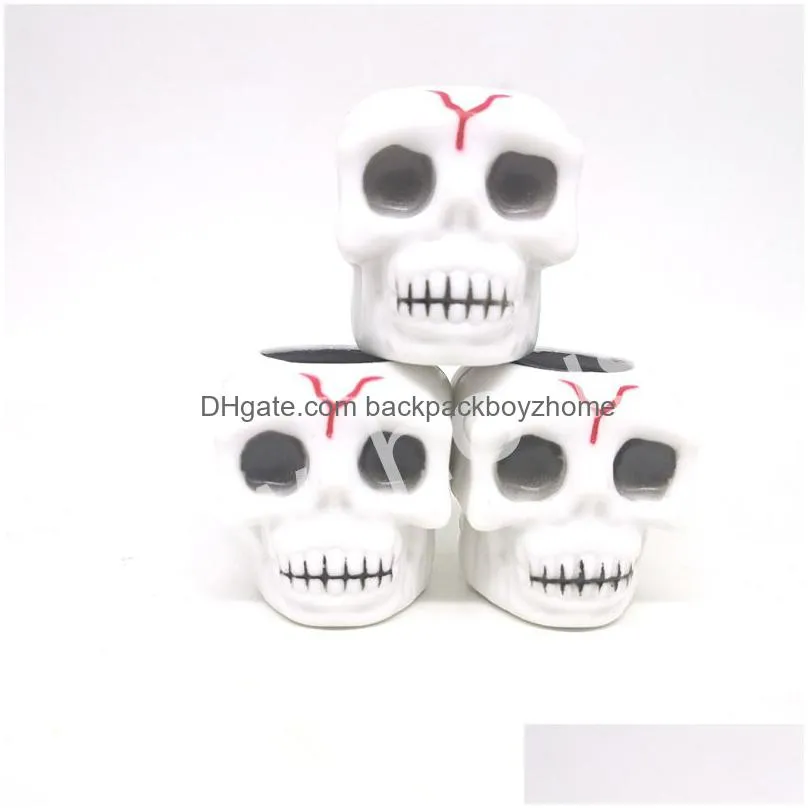 halloween party squeeze ghost skull shape evil fun toys kids adult decompression skull rubber squishes toy