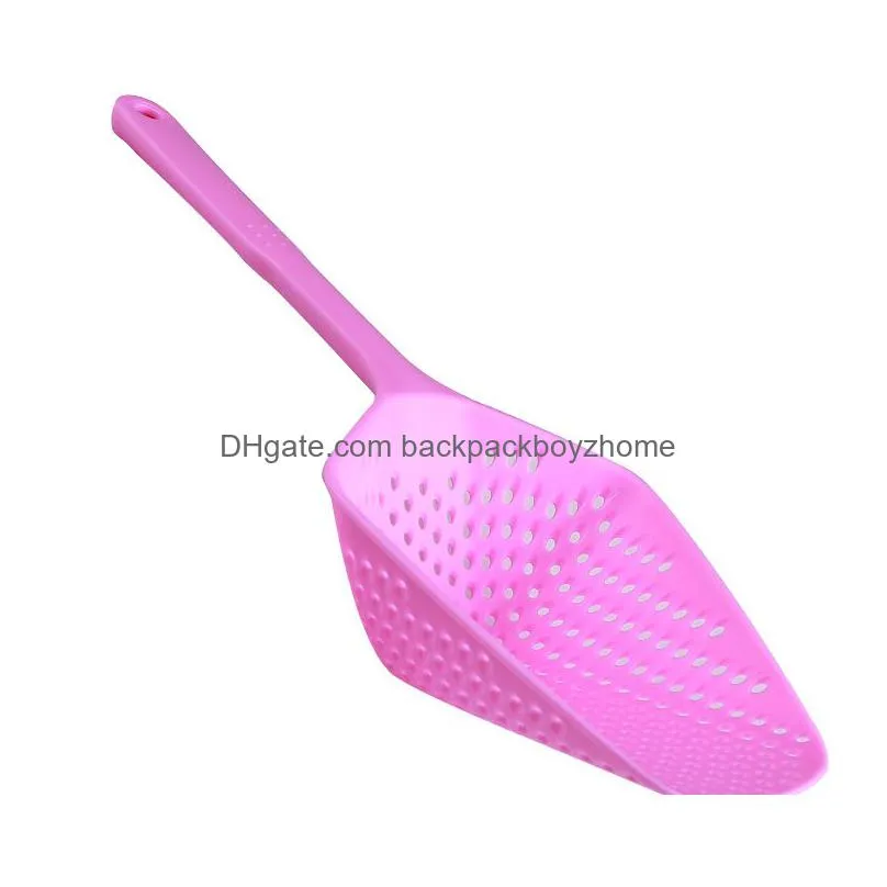 plastic shovel colander kitchen drain shovel strainers with long handle water leaking ice shovels colanders tools