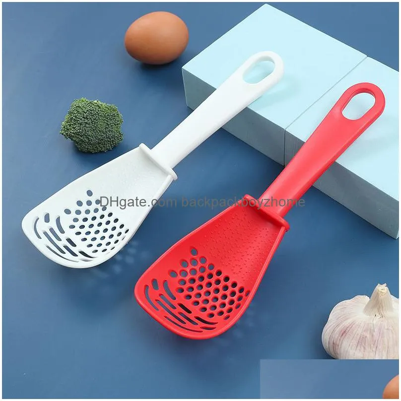 multifunctional kitchen cooking spoon heat-resistant ginger garlic press tools egg white separator baking shovel