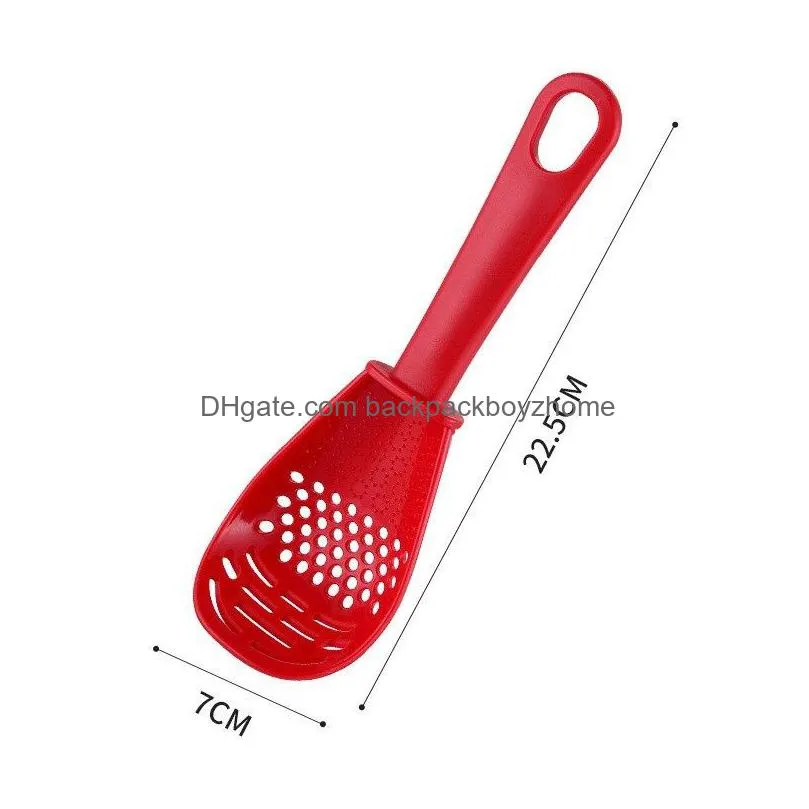 multifunctional kitchen cooking spoon heat-resistant ginger garlic press tools egg white separator baking shovel