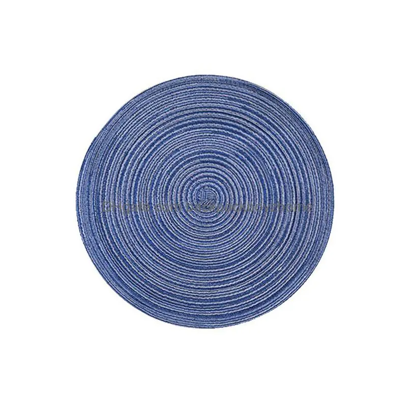 36cm ramie table heat insulation mats japanese-style environmentally friendly bowl plate pot pad