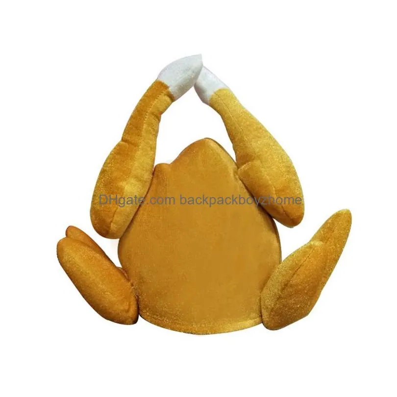 thanksgiving roasted turkey hat adult size autumn halloween christmas party costume supply