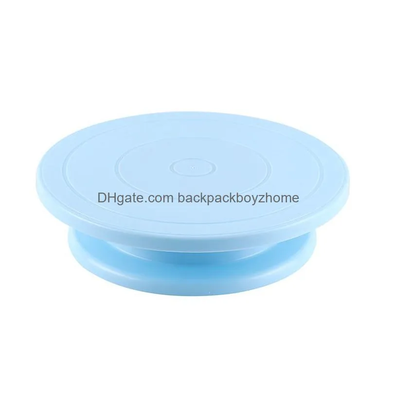 rotating cake turntable bakeware smoothly revolving cake decorating stand anti-skid round cakes making supplies