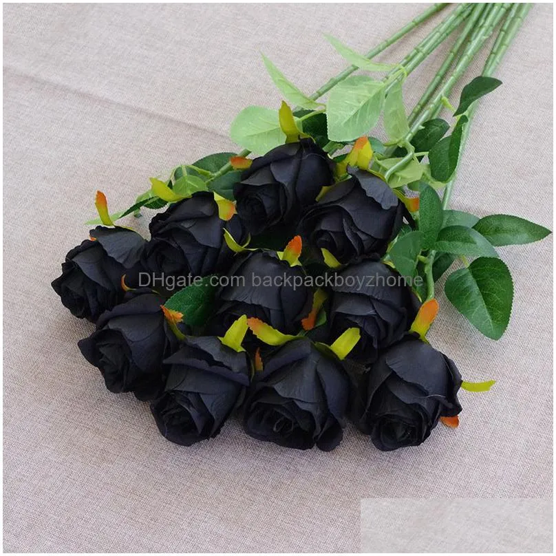 single head artificial bulgarian rose flowers 51cm length simulation rose for home bridal wedding party festival decor