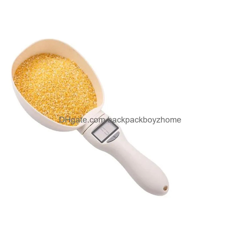 pet dog cat food measuring scoop cup with lcd display pets food electronic spoons 800g/0.1g for dogs feeder