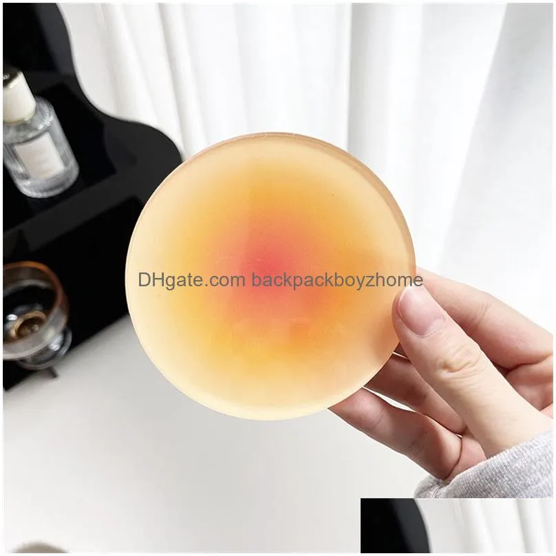 ins styles acrylic coasters mats round sunset gradient nordic shooting props decorative ornaments insulation placemat