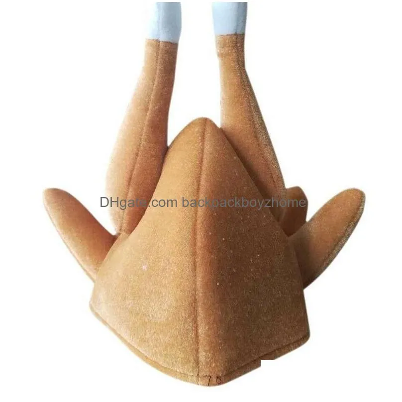 thanksgiving roasted turkey hat adult size autumn halloween christmas party costume supply