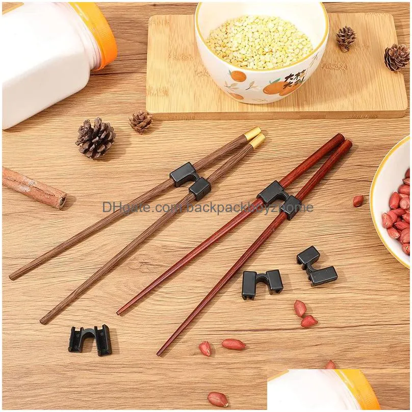 reusable chopstick helpers plastic training chopsticks hinges connector for adults kids beginner trainers