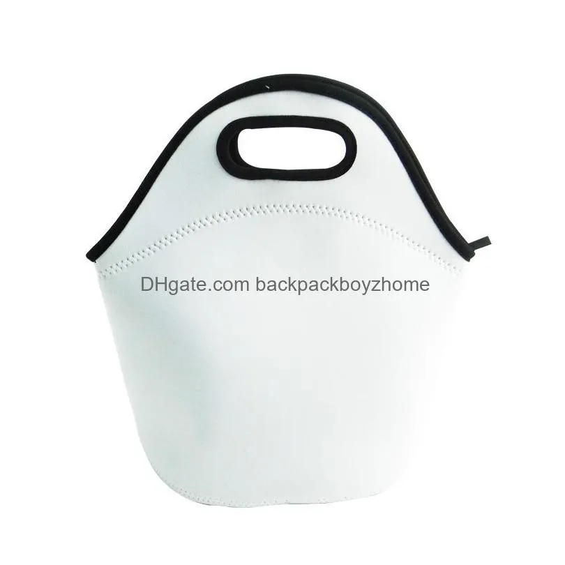 sublimation blank lunch bag reusable insulated thermal lunch box carry case handbags tote