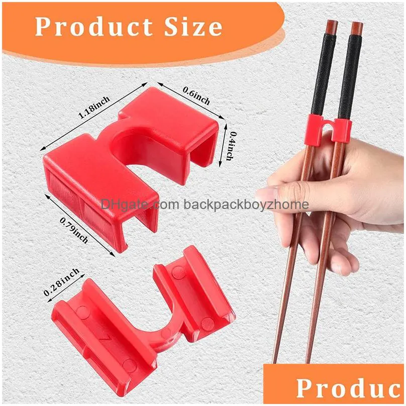 reusable chopstick helpers plastic training chopsticks hinges connector for adults kids beginner trainers