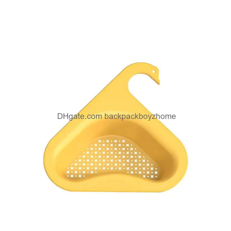 kitchen sink strainer leftover drain basket soup garbage filter multifunctional hanging drainer rack fruit vegetable drainer