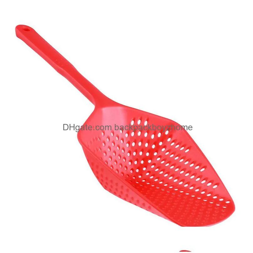 plastic shovel colander kitchen drain shovel strainers with long handle water leaking ice shovels colanders tools