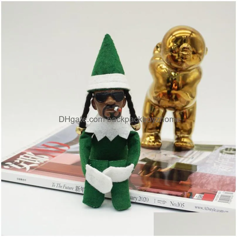 snoop on the stoop christmas elf doll spy on a bent toys xmas new year festival party decor