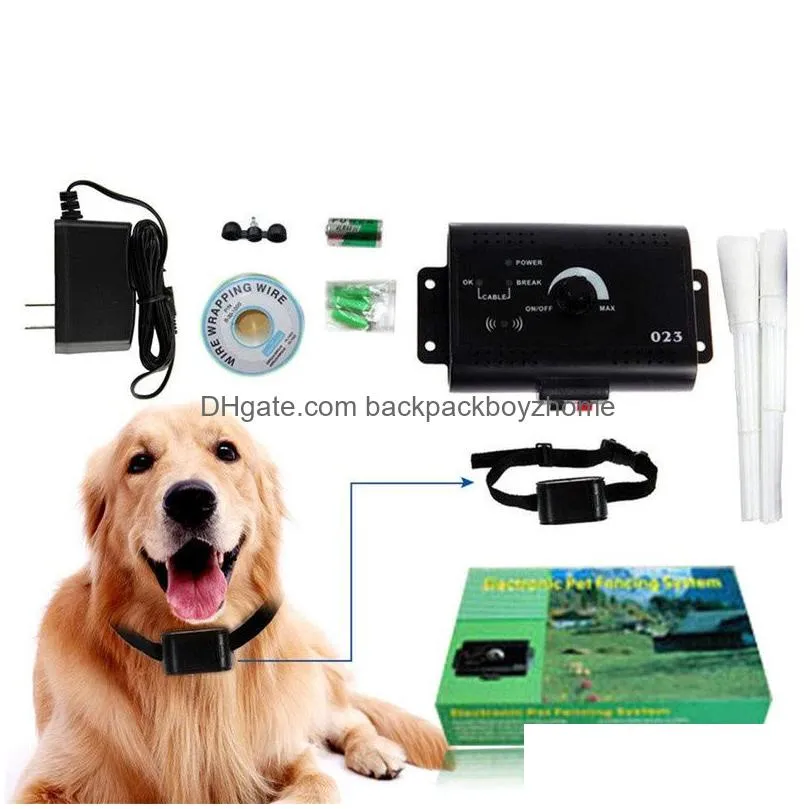 electric dog fence system in-ground waterproof rechargeable training collars for pets