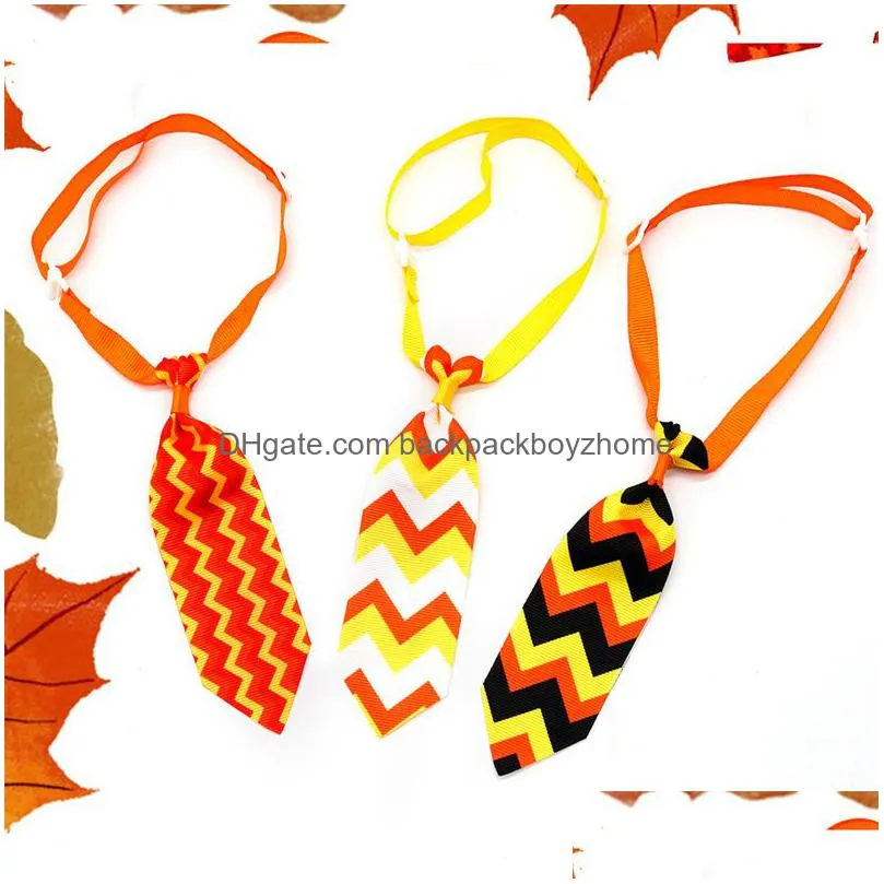 autumn fall pets tie thanksgiving harvest party kitten dog grooming accessories