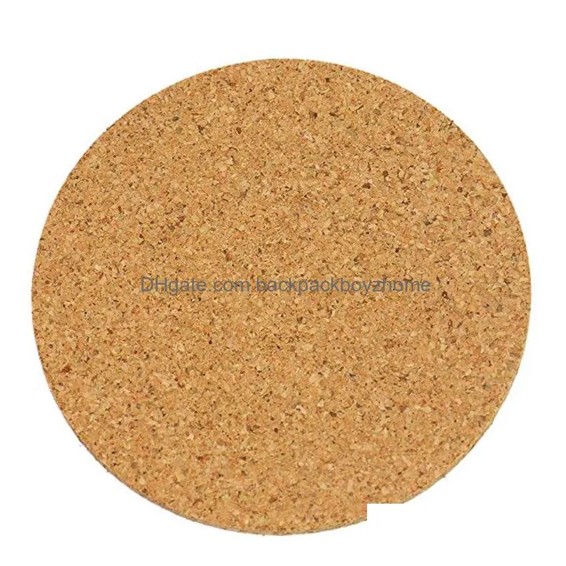 cork coaster mats for drink absorbent heat resistant reusable tea coffee coasters