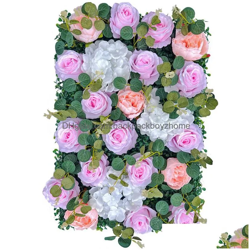 wedding flower row 40x60cm silk rose arch flowers wedding engagement valentine day baby shower party photography backdrops