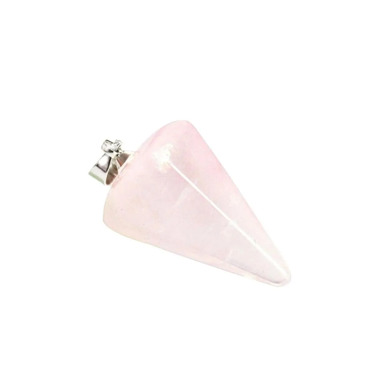 Wholesale Natural Gemstone Rose Quartz Pendant Heart Shell Mushroom Charm Jewelry Pendant Women Men Gift