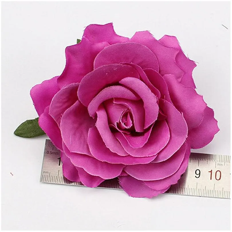 rose artificial flower brooch bridal wedding party hairpin women hair clips headwear party girls festival hair accessories