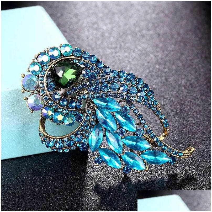 pins, brooches fashion wedding rhinestone brooch bridal jewelry for women`s gifts brand vintage hijab accessory