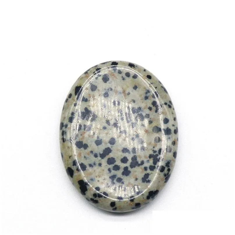 Natural Crystal Spoctrolite Gemstone Worry Stone Colorful Massage Healing Energy Worry Stones For Thump