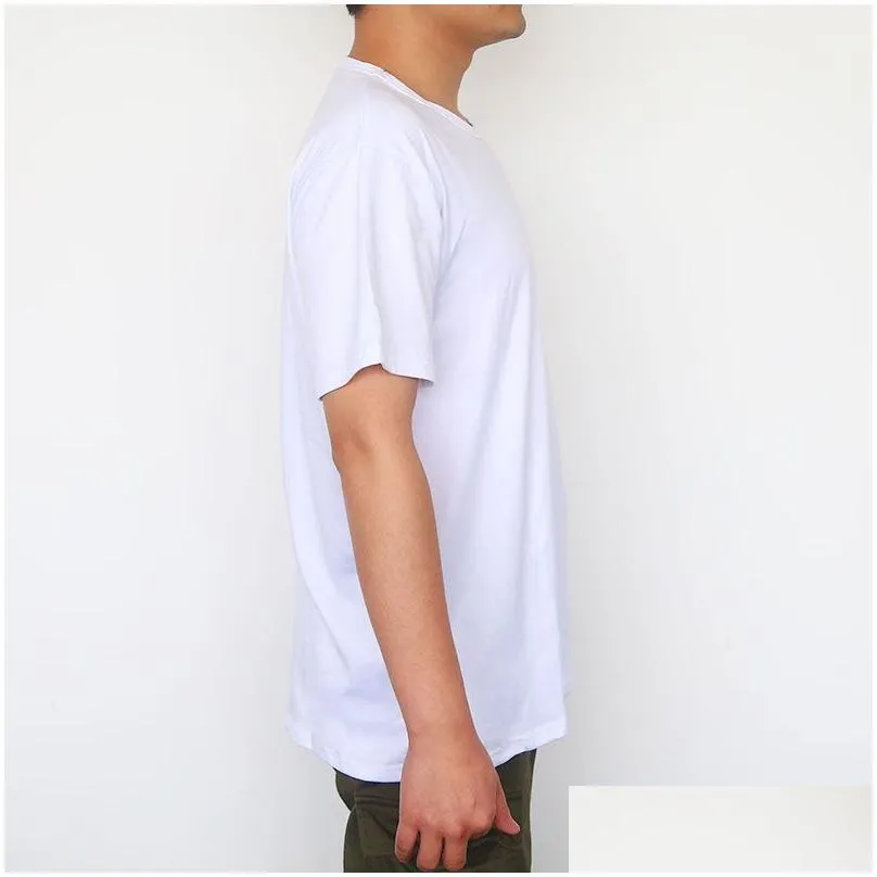 Local Warehouse Heat transfer Blank Sublimation T-Shirt Modal Crew Neck Short Sleeve T-Shirt White Polyester for Kids Baby Children Youth