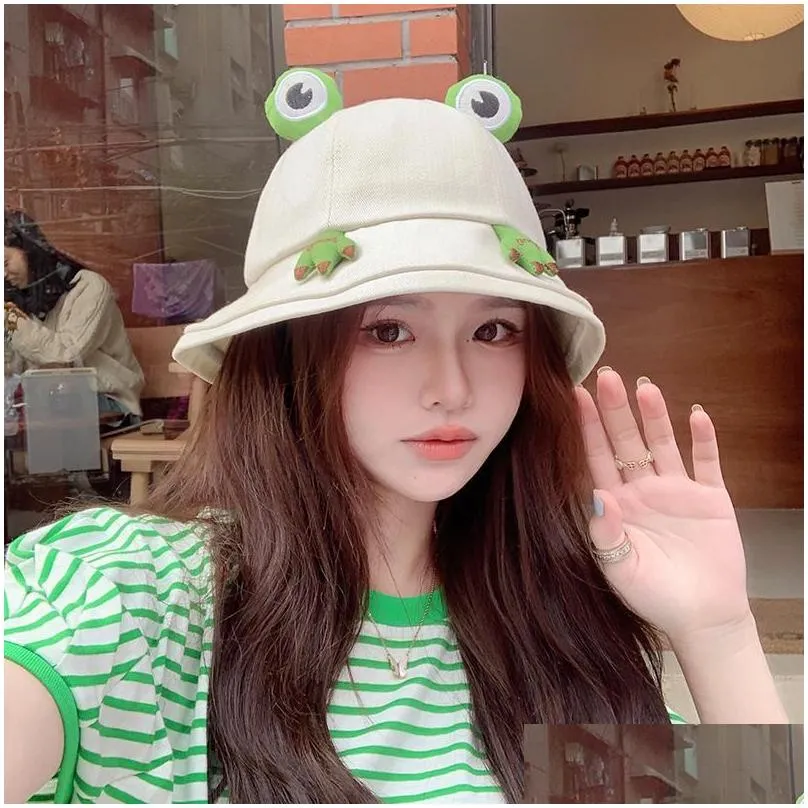 Korean Style Double Sided Frog Fisherman Hat With Wide Brim For Women  Perfect For Climbing, Outdoor Activities, And Sun Protection From  Bdegarden, $10.49