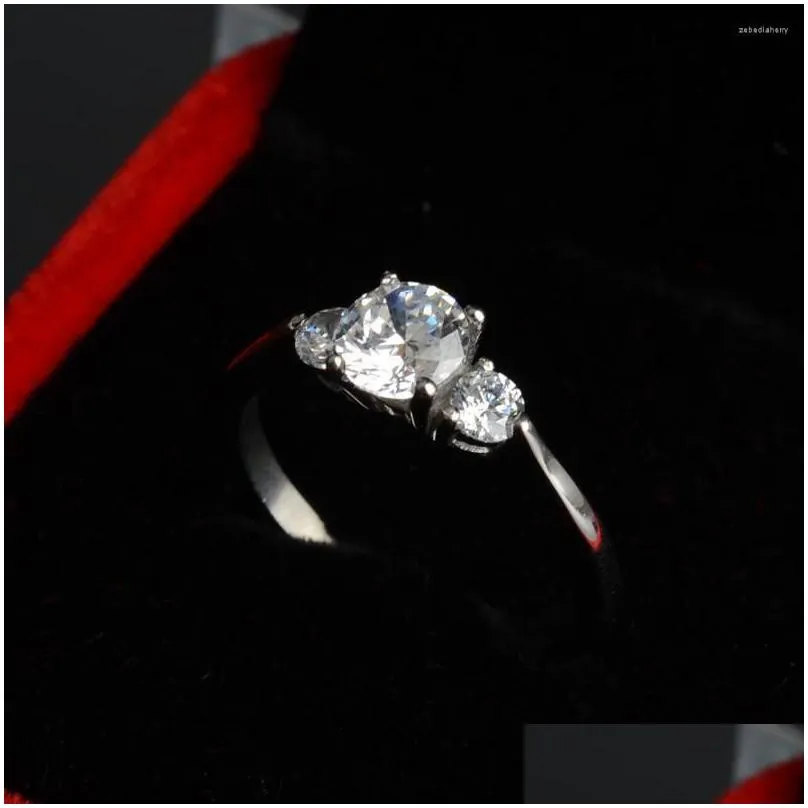 wedding rings shinning cubic zirconia ring 316l stainless steel couple forever love for romantic not fade drop