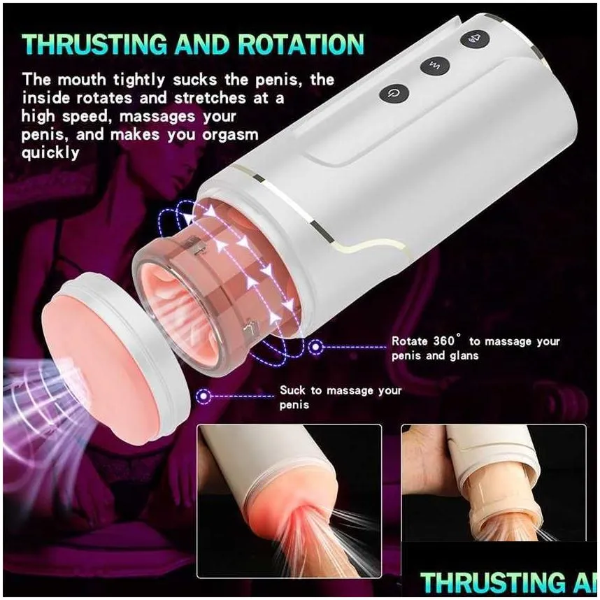  massager automatic telescopic wearable male masturbator adjustable articulate arm oral anal toys for men masturbation cup