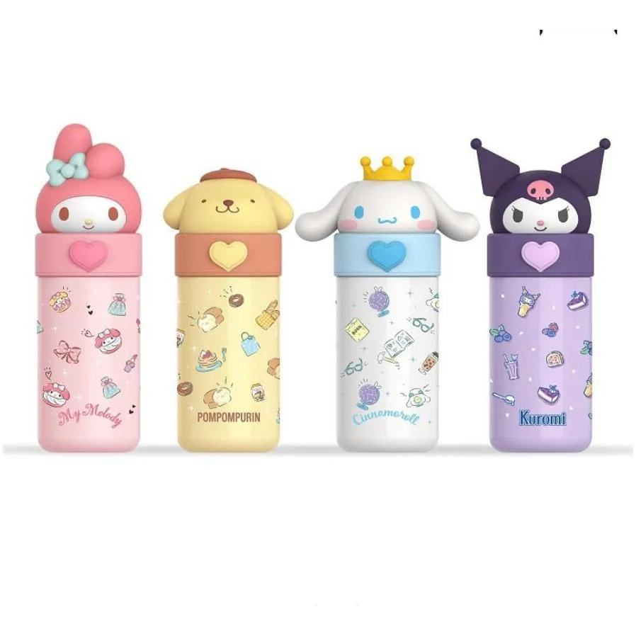  350ml 316 stainless steel tumblers drinkware girl kawaii cinnamoroll tumblers with cute print cup multi choice