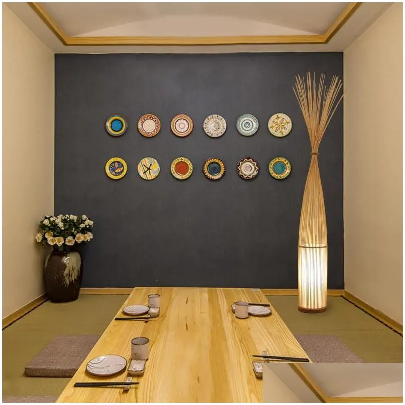 Japanese Bamboo Lamp Floor Tatami Chinese Zen Tea Room Lights Nordic Living Bedroom Study Vertical Fishing Lamps