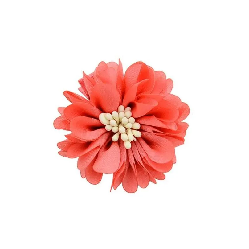 children satin peony flower handmade hair clip hairpin kids headwear barrettes hair accessories festival decoration