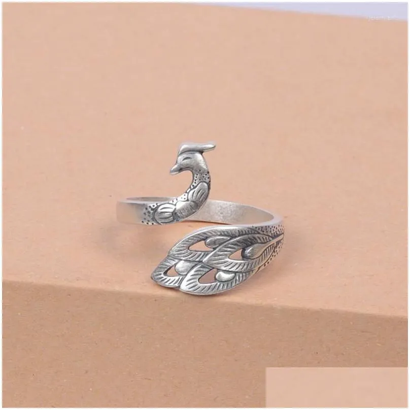 wedding rings boho peacock for women vintage finger ring knuckle female bohemian charm jewelry gifts