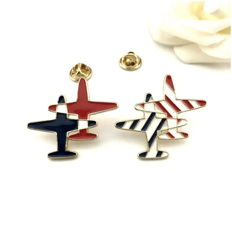 pins, brooches arrival gift party engagement wedding anniversary accessories trendy enamel airplane