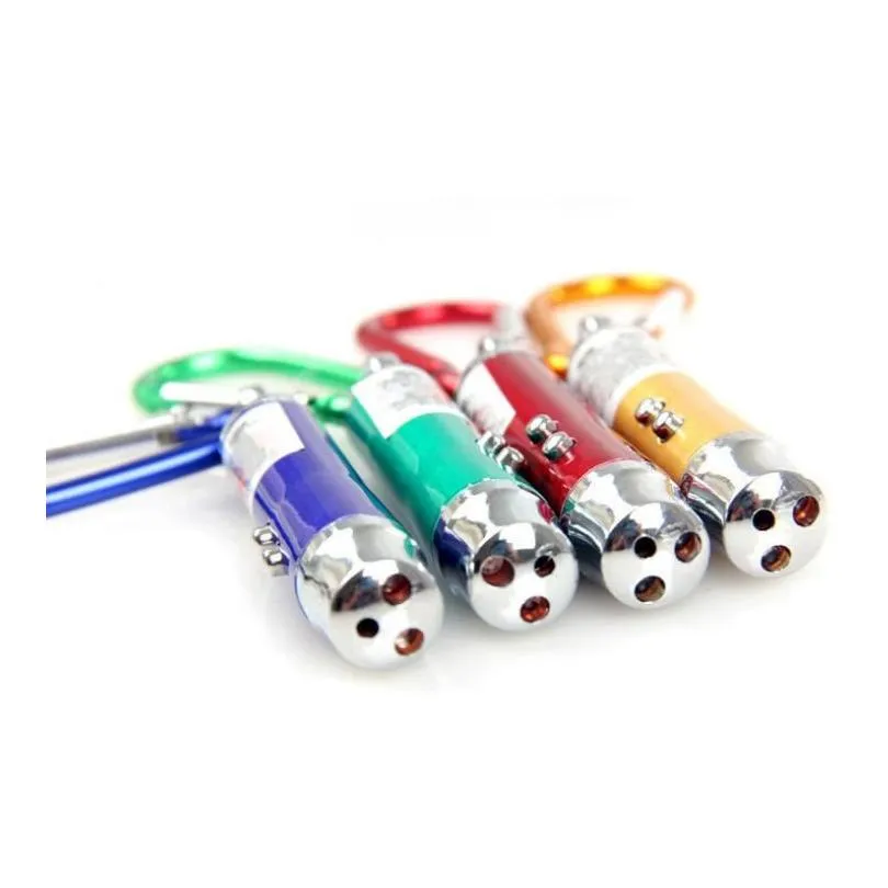 high quality 3 in 1 led light add laser pointer add uv led flashlight keychain money detector light 6 colors