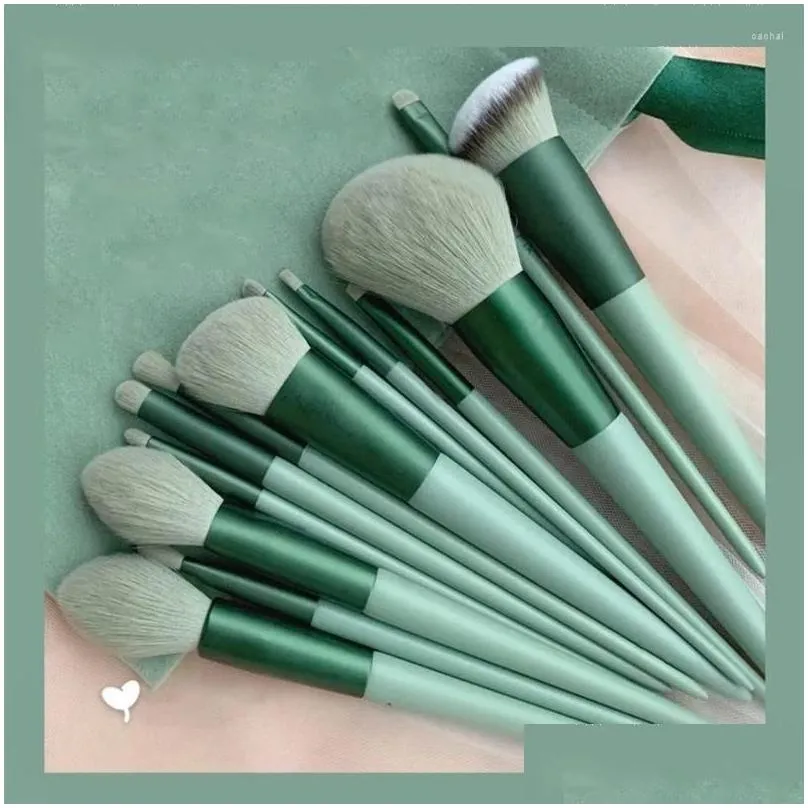Makeup Brushes 13Pcs Brush Set For Cosmetics Foundation Women Cosmetic Eyeshadow Kabuki Blending Beauty Tool